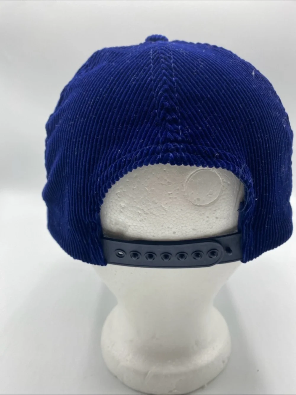 VINTAGE Chicago Bears Hat Cap Snapback Blue Corduroy NFL Football Shell Adult